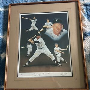 Mickey mantle autographed lithograph 197/250 !!!!!